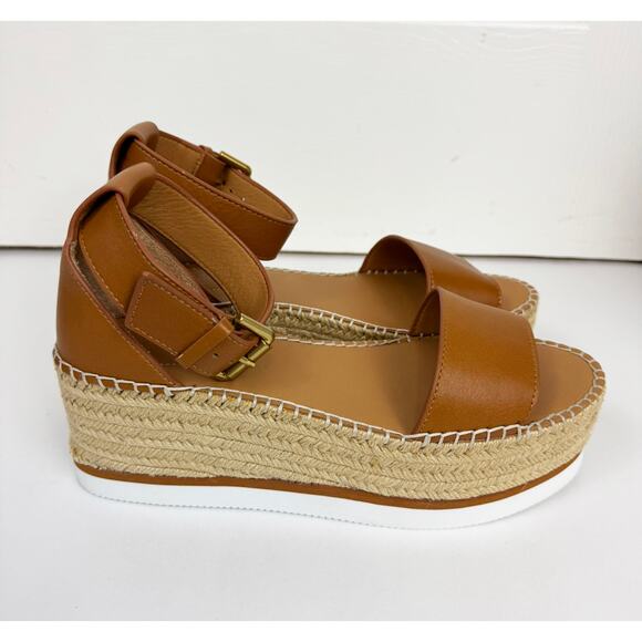 SEE BY CHLOE TAN GLYN FLATFORM ESPADRILLES - Picture 6 of 7